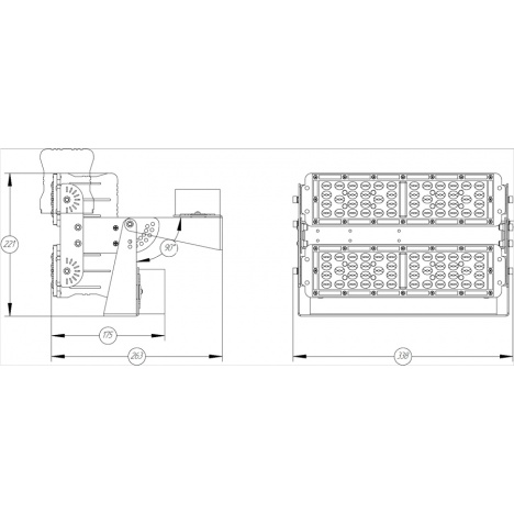 Светодиодный светильник FG 100 DALI 44LED 200W