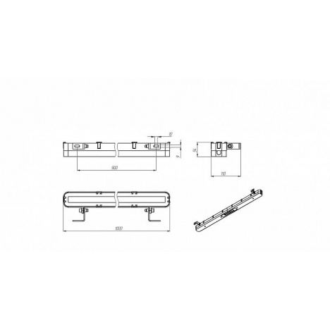 Светильник архитектурный FWL 34-45-W50-F30 45 Вт (1 метр)