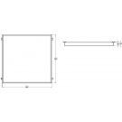 Светодиодный светильник FG 595 40LED 0,3A 38W (40) Грильято