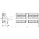 Светодиодный светильник FG 100 DALI 44LED 600W