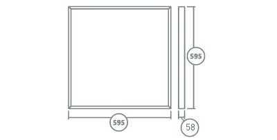 Светодиодный светильник FG 595 24LED 0,35A 37W IP54 Армстронг