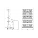 Светодиодный светильник FG 100 DALI 44LED 500W
