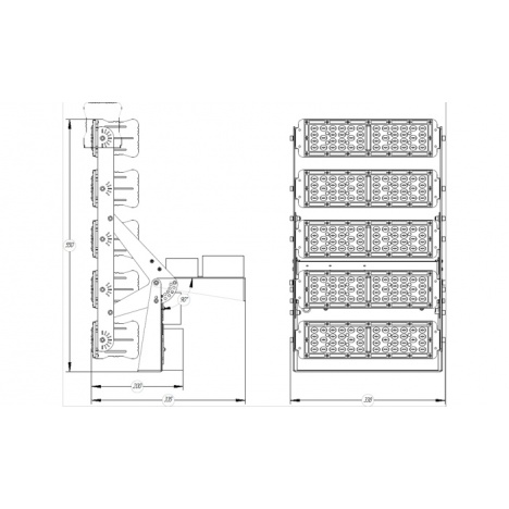 Светодиодный светильник FG 100 DALI 44LED 500W