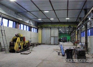 Промышленное светодиодное освещение "Цех покрытия труб"