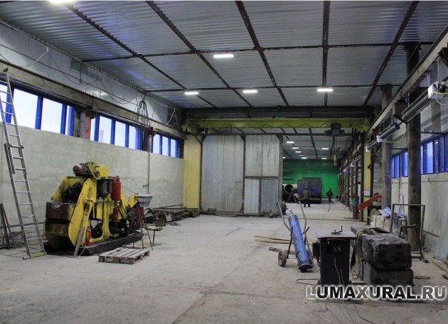 Промышленное светодиодное освещение "Цех покрытия труб"