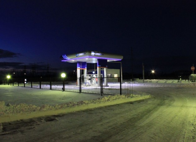 Освещение автогазозаправочных станций
